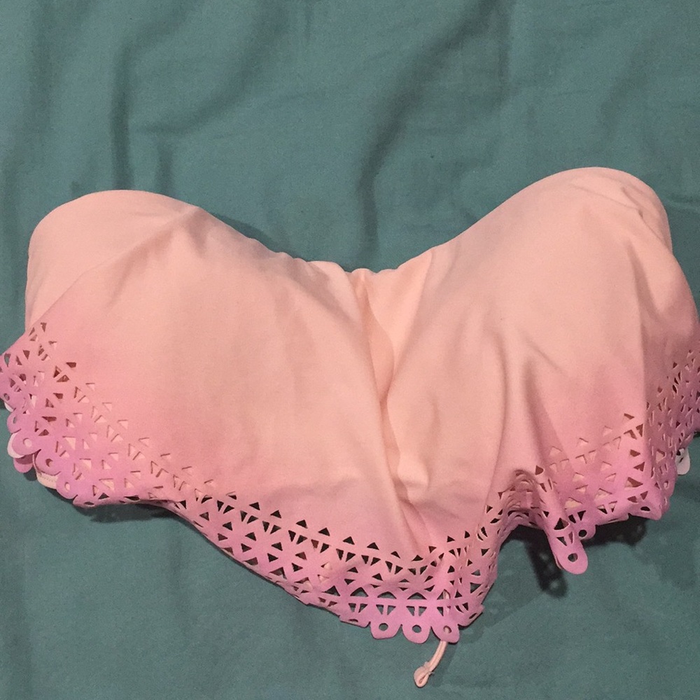 Like New! Target Pink Ombré Bandeau Bikini Top